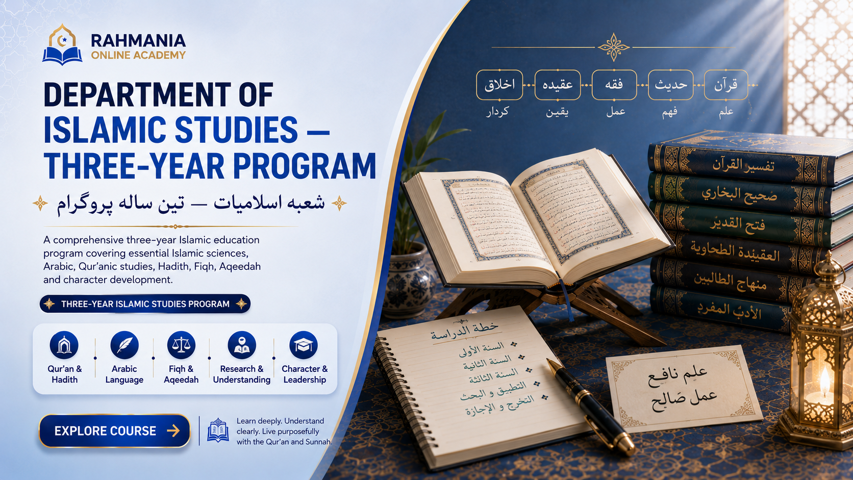 Department of Islamic Studies — Three-Year Program